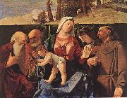 Lorenzo Lotto Madonna and Child with Saints oil painting reproduction